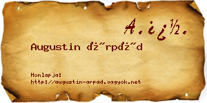 Augustin Árpád névjegykártya